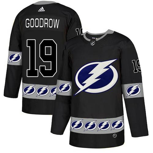 Adidas Tampa Bay Lightning Men #19 Barclay Goodrow Black Authentic Team Logo Fashion Stitched NHL Jersey->tampa bay lightning->NHL Jersey